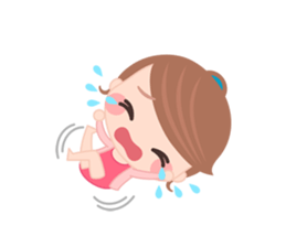 Sweet And Cute Girl Stickers messages sticker-1