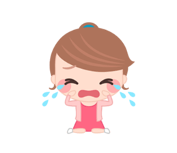 Sweet And Cute Girl Stickers messages sticker-5