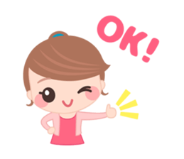 Sweet And Cute Girl Stickers messages sticker-7
