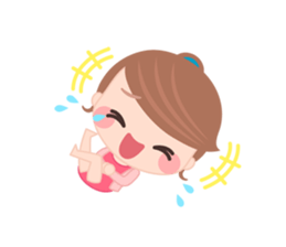 Sweet And Cute Girl Stickers messages sticker-6