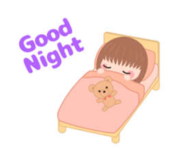Sweet And Cute Girl Stickers messages sticker-4
