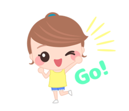 Sweet And Cute Girl Stickers messages sticker-2