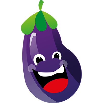 Fruit and vegetables fun faces from Kitchen Garden messages sticker-8