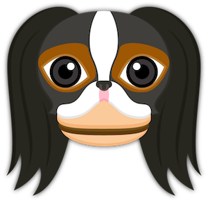 Tri Color Japanese Chin messages sticker-3