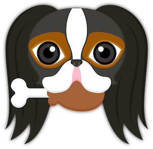 Tri Color Japanese Chin messages sticker-7