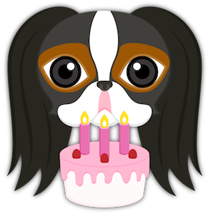 Tri Color Japanese Chin messages sticker-4