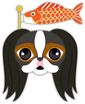Tri Color Japanese Chin messages sticker-6