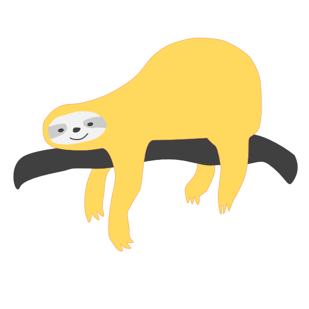 Mediocre Sloth messages sticker-0