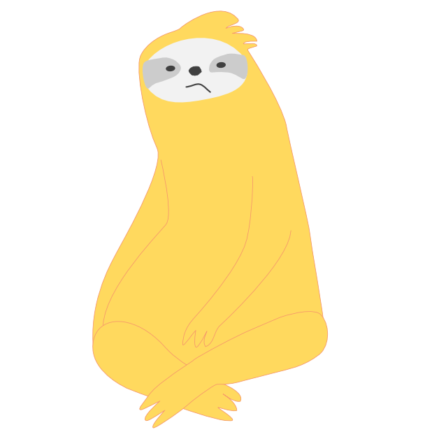 Mediocre Sloth messages sticker-2