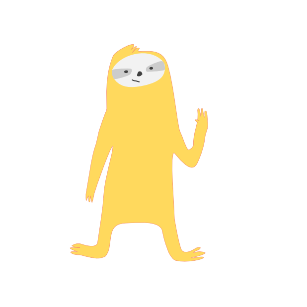 Mediocre Sloth messages sticker-1