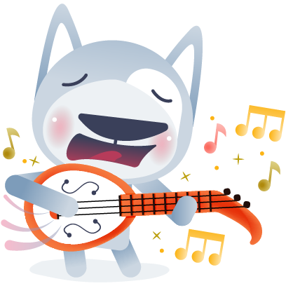 Wolfy The Dog - Sticker Pack messages sticker-9