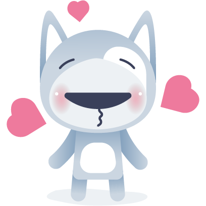 Wolfy The Dog - Sticker Pack messages sticker-2