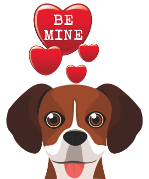 Valentine Dogs messages sticker-1