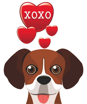Valentine Dogs messages sticker-6