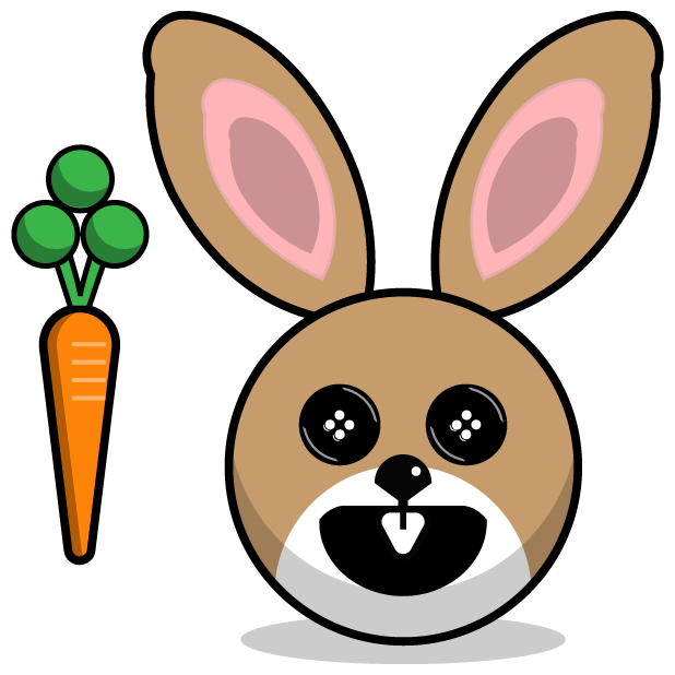 Hunny Bunnys Stickers - Rabbit Emoji Meme messages sticker-8