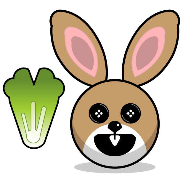 Hunny Bunnys Stickers - Rabbit Emoji Meme messages sticker-10