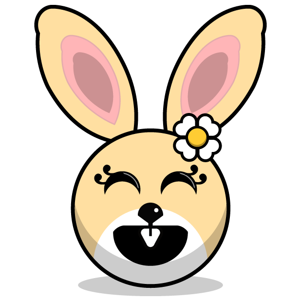 Hunny Bunnys Stickers - Rabbit Emoji Meme messages sticker-5