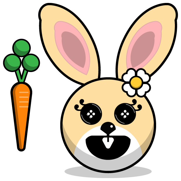 Hunny Bunnys Stickers - Rabbit Emoji Meme messages sticker-9