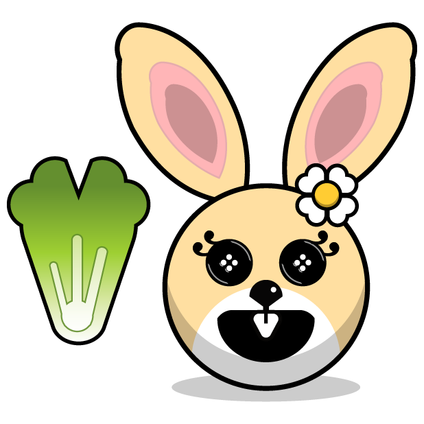 Hunny Bunnys Stickers - Rabbit Emoji Meme messages sticker-11