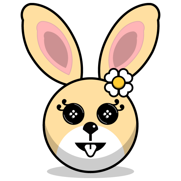 Hunny Bunnys Stickers - Rabbit Emoji Meme messages sticker-1