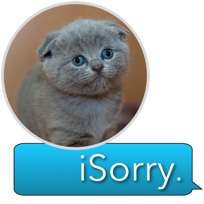 iSorry: a·PAW·logy Stickers messages sticker-0