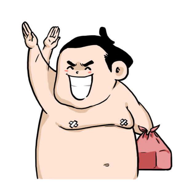 Ringo the Sumo Wrestler stickers messages sticker-0