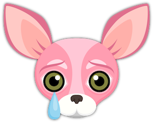 Pink Valentine's Chihuahua messages sticker-10