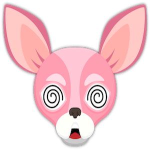 Pink Valentine's Chihuahua messages sticker-0
