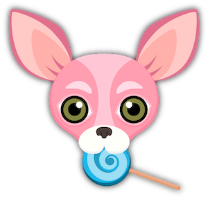 Pink Valentine's Chihuahua messages sticker-3