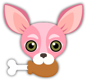 Pink Valentine's Chihuahua messages sticker-4