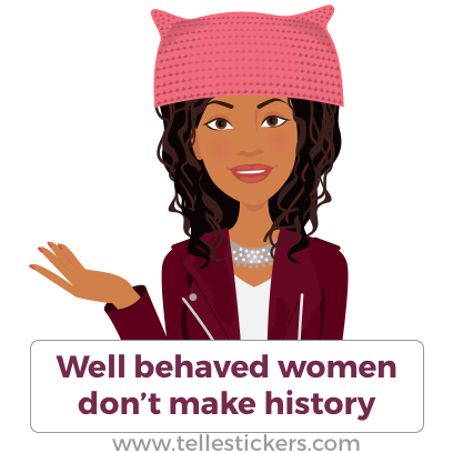 Telle Women's March stickers E messages sticker-0