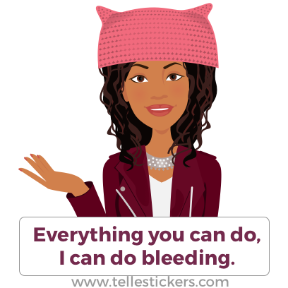 Telle Women's March stickers E messages sticker-9