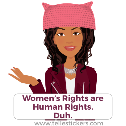 Telle Women's March stickers E messages sticker-7