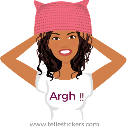Telle Women's March stickers E messages sticker-11