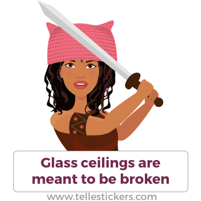 Telle Women's March stickers E messages sticker-5
