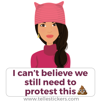 Telle Women's March stickers L messages sticker-1