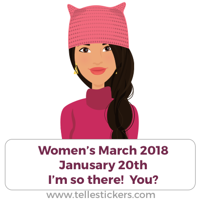 Telle Women's March stickers L messages sticker-6