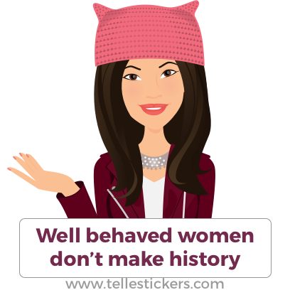 Telle Women's March stickers D messages sticker-0