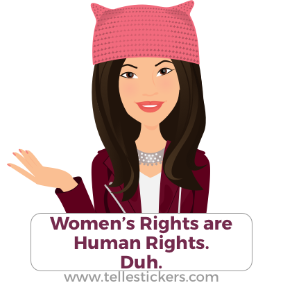 Telle Women's March stickers D messages sticker-7