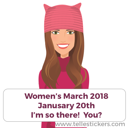 Telle Women's March stickers K messages sticker-6