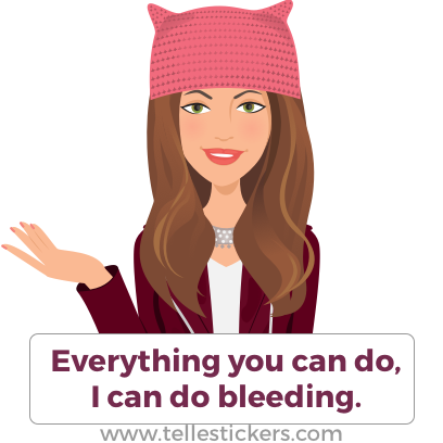 Telle Women's March stickers K messages sticker-9