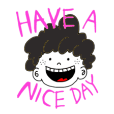 Curly Boy Stickers messages sticker-7
