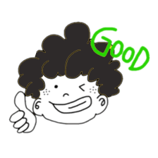 Curly Boy Stickers messages sticker-0