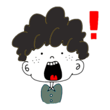 Curly Boy Stickers messages sticker-2