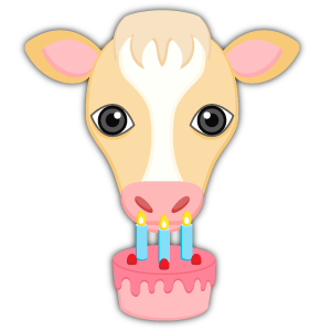 Blonde White Cow messages sticker-2