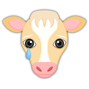 Blonde White Cow messages sticker-8