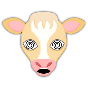 Blonde White Cow messages sticker-10