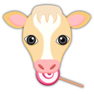 Blonde White Cow messages sticker-3