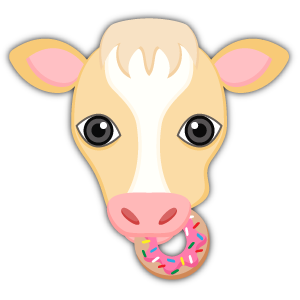 Blonde White Cow messages sticker-11