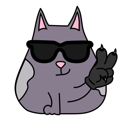 Fat cat Smoky - stickers with cats for iMessage. messages sticker-3